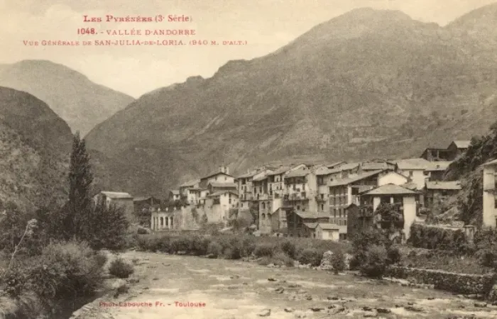 Framed Print : Andorra - General view of San-Julia-de-Loria Framed Print : Andorra - General view of San-Julia-de-Loria