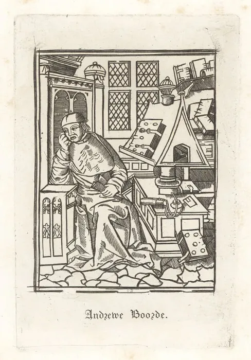 Framed Print : Andrew Boorde, English traveller, physician and writer
