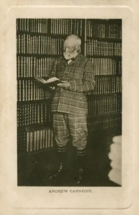Framed Print : Andrew Carnegie reading Framed Print : Andrew Carnegie reading