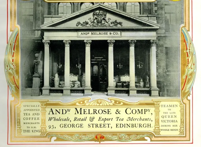 Framed Print : Andrew Melrose, Tea Merchants, Edinburgh, Scotland Framed Print : Andrew Melrose, Tea Merchants, Edinburgh, Scotland