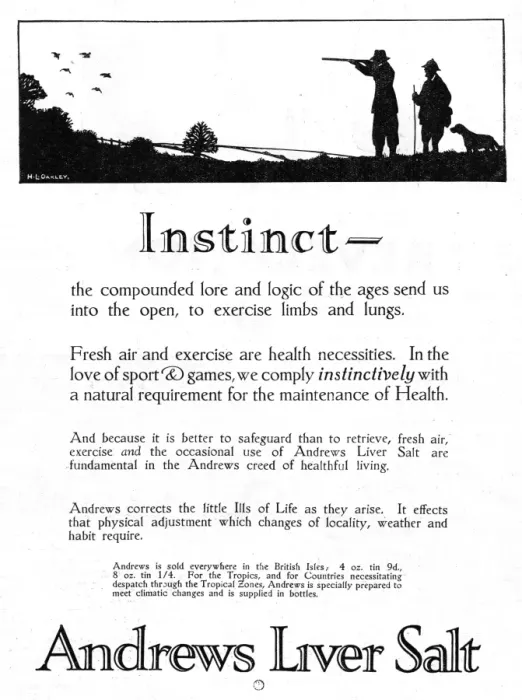 Framed Print : Andrews Liver Salt advertisement by H. L. Oakley Framed Print : Andrews Liver Salt advertisement by H. L. Oakley