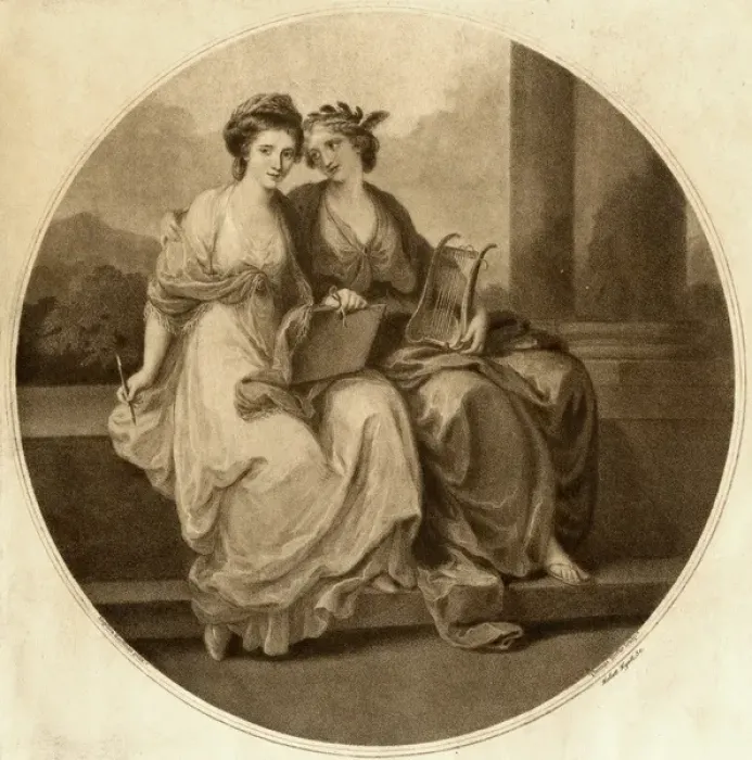 Framed Print : Ang Kauffmann / Allegory Framed Print : Ang Kauffmann / Allegory