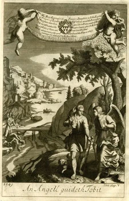 Framed Print : An angel guides Tobit Framed Print : An angel guides Tobit
