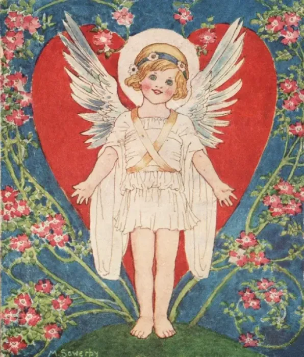 Framed Print : Angel of Love by Millicent Sowerby Framed Print : Angel of Love by Millicent Sowerby