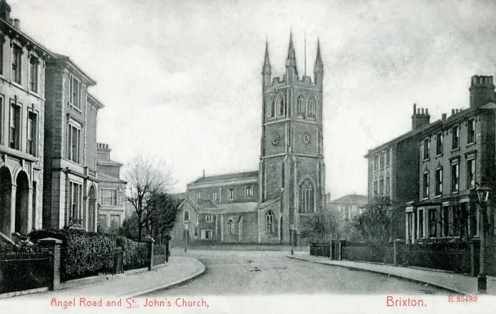 Framed Print : Angel Road and St. John's Church. Brixton, South London Framed Print : Angel Road and St. John's Church. Brixton, South London