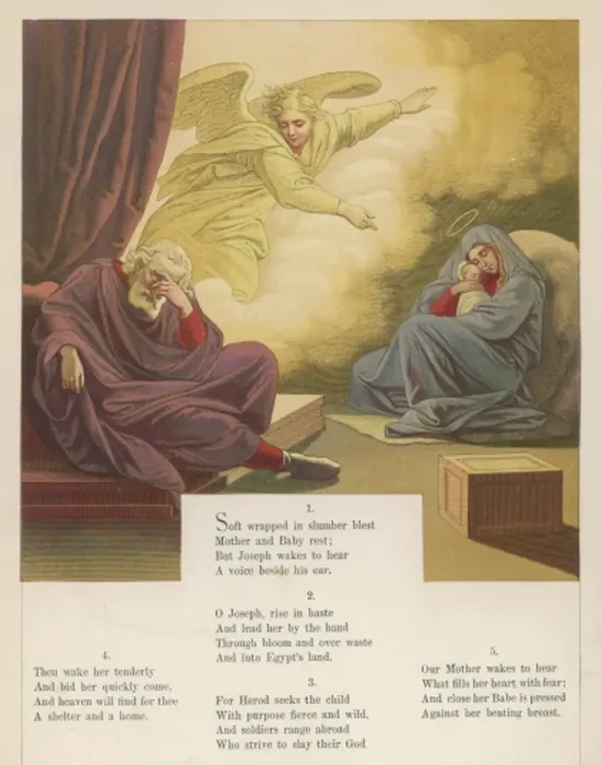 Framed Print : An Angel Warns Joseph Framed Print : An Angel Warns Joseph