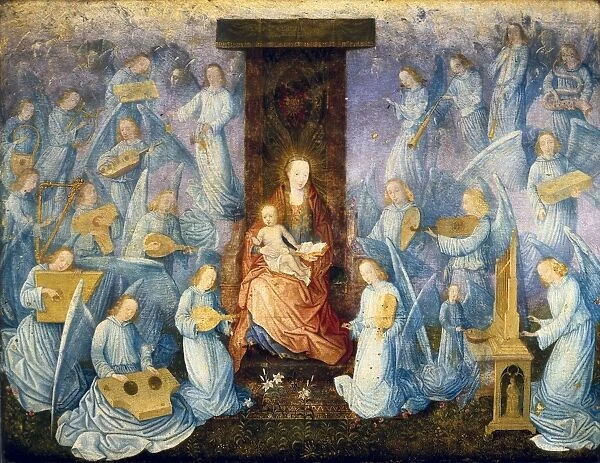 Angelical concert. 15th-16th c. Flemish art