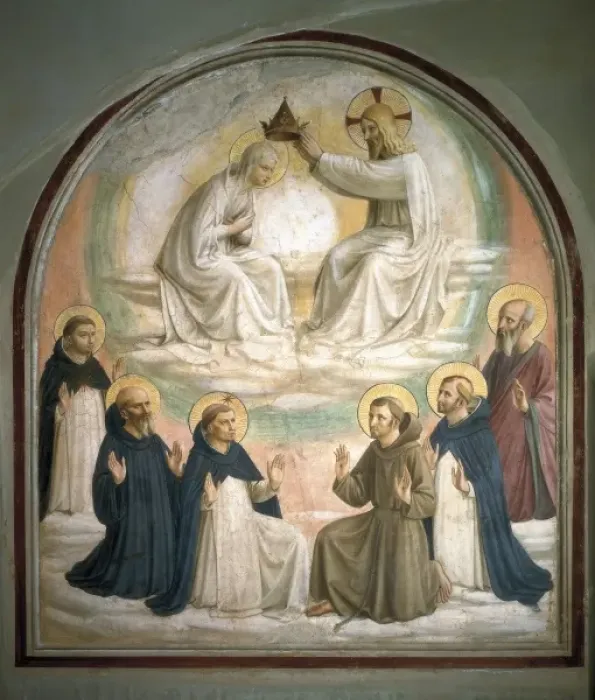 Framed Print : ANGELICO, Fra (1387-1455). Coronation of Framed Print : ANGELICO, Fra (1387-1455). Coronation of