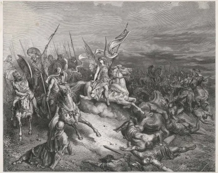 Framed Print : Angels in Battle Framed Print : Angels in Battle
