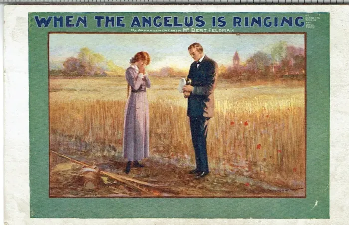 Framed Print : When The Angelus Is Ringing by H Schrier & C Lodge-Percy Framed Print : When The Angelus Is Ringing by H Schrier & C Lodge-Percy