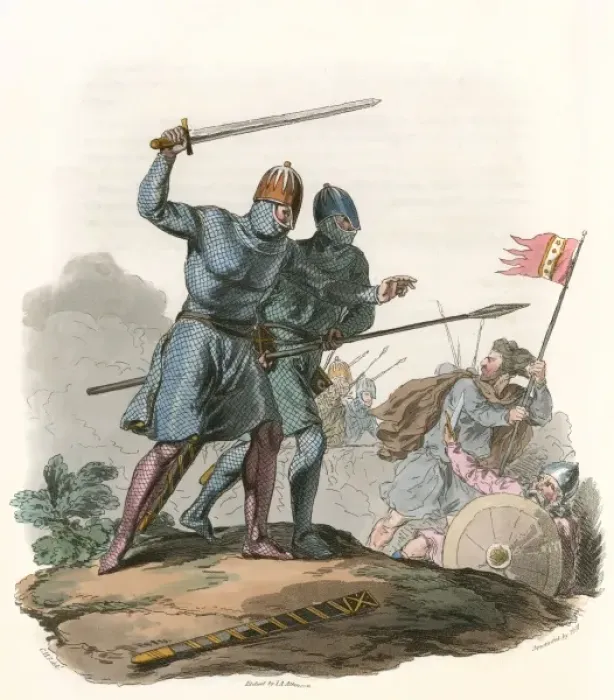 Framed Print : Anglo-Danish Warriors Framed Print : Anglo-Danish Warriors