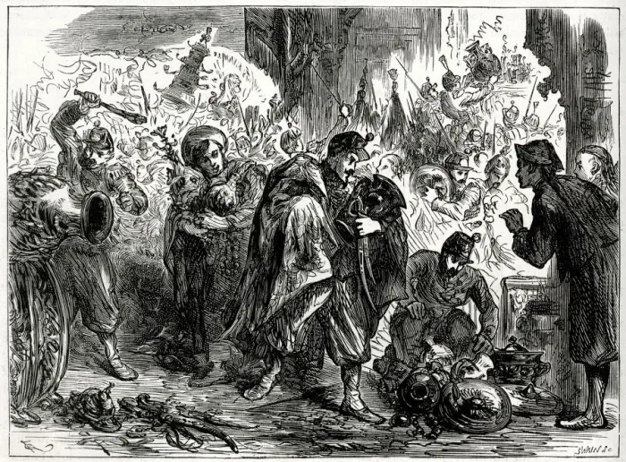 Framed Print : Anglo-French forces looting the Emperors Palace, Beijing, August 1860, Second Opium War Framed Print : Anglo-French forces looting the Emperors Palace, Beijing, August 1860, Second Opium War