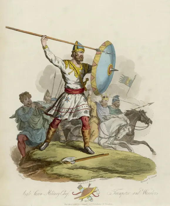 Framed Print : Anglo Saxon Chieftain Framed Print : Anglo Saxon Chieftain