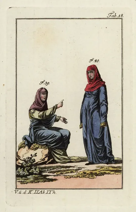 Framed Print : Anglo Saxon women's summer and travel clothes Framed Print : Anglo Saxon women's summer and travel clothes