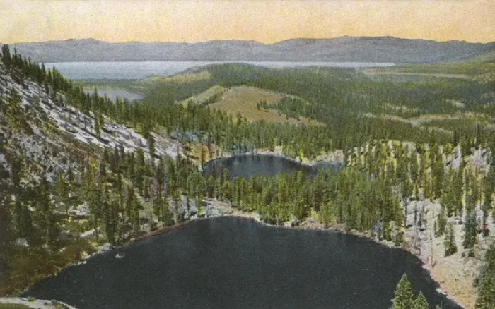 Framed Print : Angora Lakes, Lake Tahoe, California, USA Framed Print : Angora Lakes, Lake Tahoe, California, USA