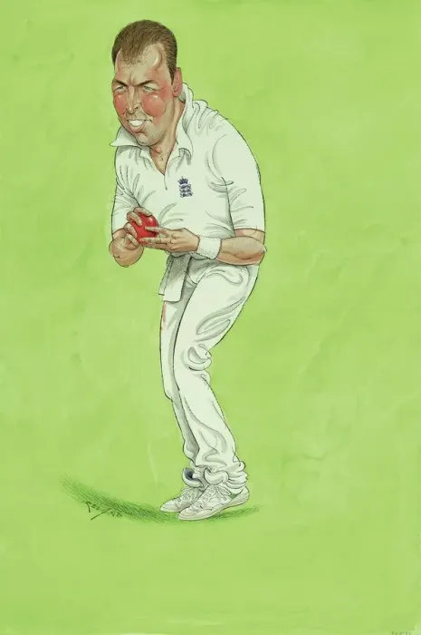 Framed Print : Angus Fraser - England cricketer Framed Print : Angus Fraser - England cricketer