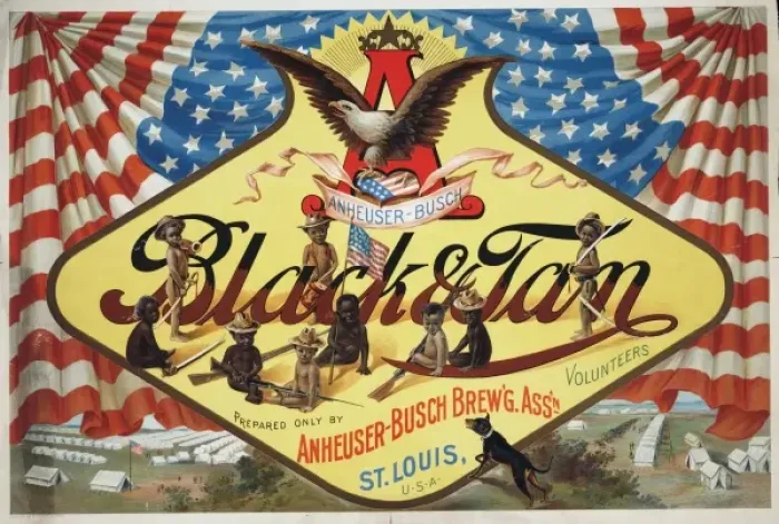 Framed Print : Anheuser-Busch black & tan prepared only by Anheuser-Busch b Framed Print : Anheuser-Busch black & tan prepared only by Anheuser-Busch b