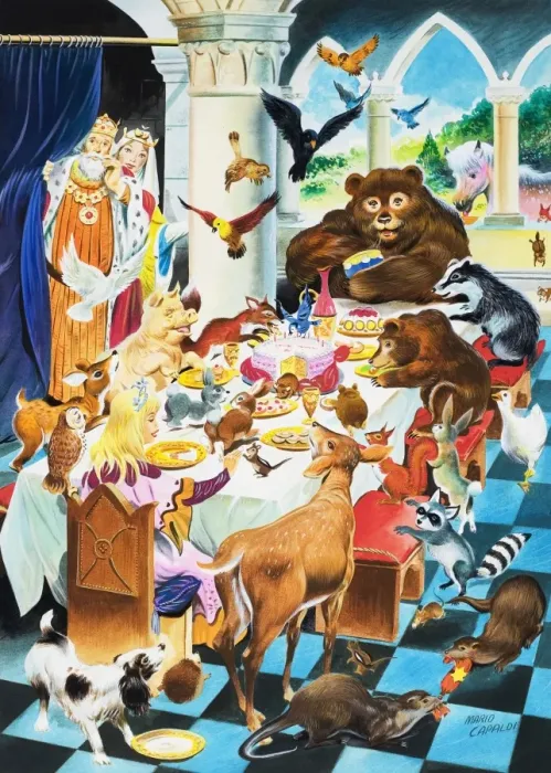 Framed Print : Animal tea party Framed Print : Animal tea party