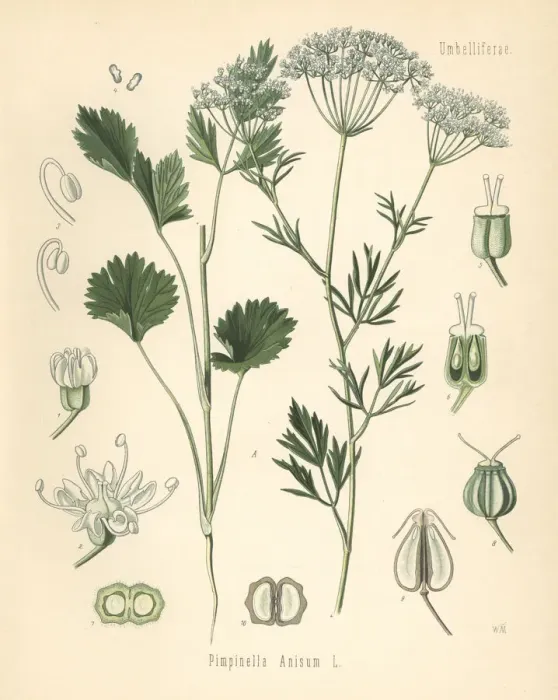 Framed Print : Anise or aniseed, Pimpinella anisum Framed Print : Anise or aniseed, Pimpinella anisum