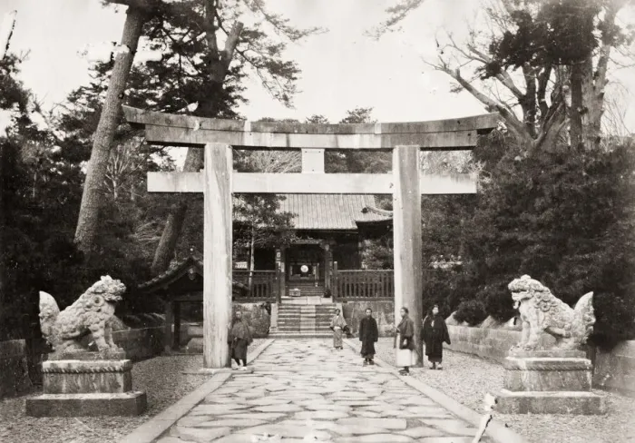 Framed Print : Ankokuden, Zozoji temple, Tokyo, Japan, 1870s Framed Print : Ankokuden, Zozoji temple, Tokyo, Japan, 1870s