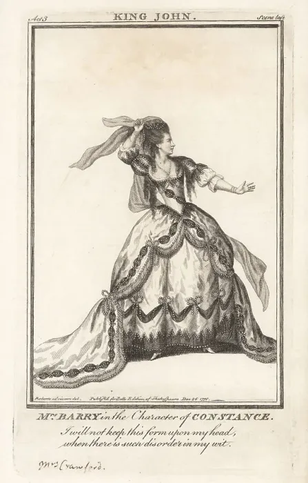 Framed Print : Ann Barry as Constance in King John, 1774 Framed Print : Ann Barry as Constance in King John, 1774
