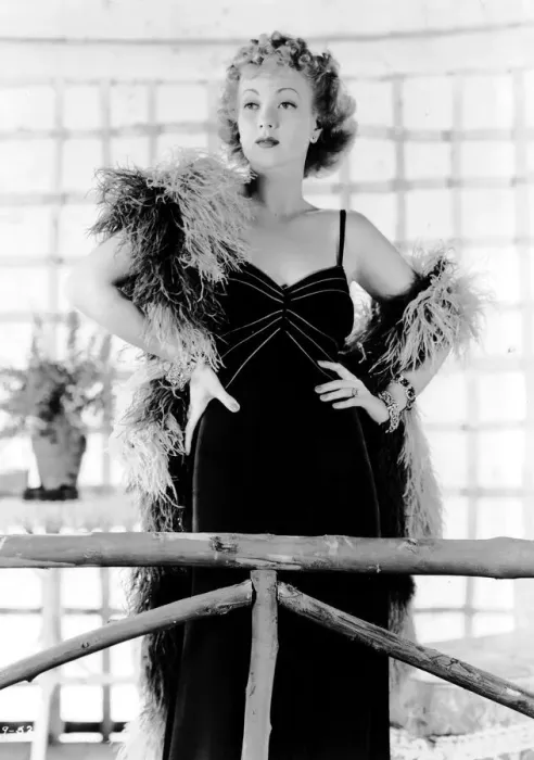 Framed Print : Ann Sothern in a Dolly Tree gown from Congo Maisie (1940) Framed Print : Ann Sothern in a Dolly Tree gown from Congo Maisie (1940)