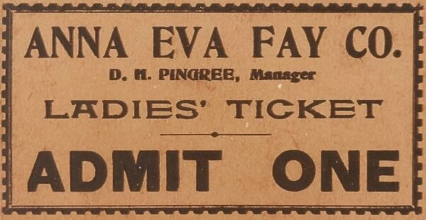Anna Eva Fay Ticket
