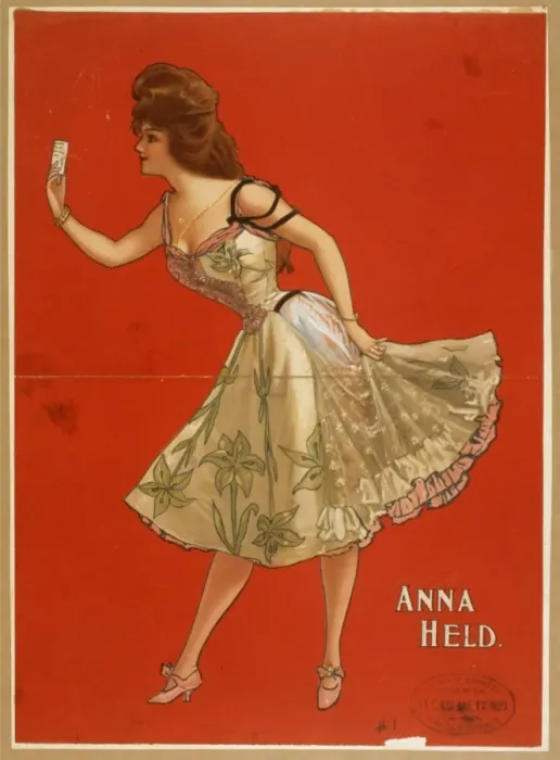 Framed Print : Anna Held. Date c1899 Framed Print : Anna Held. Date c1899