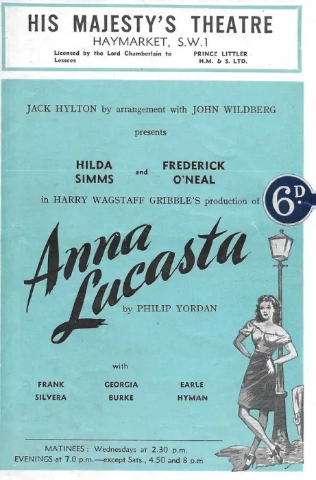 Framed Print : Anna Lucasta (programme cover) Framed Print : Anna Lucasta (programme cover)