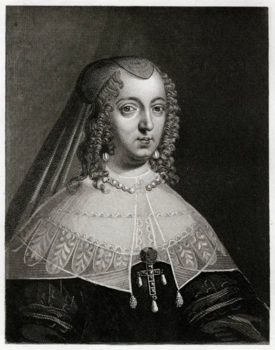 Framed Print : Anne of Austria  /  Anon Eng