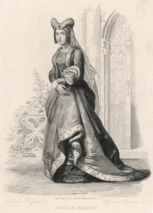 Framed Print : Anne De Beaujeu (Mono) Framed Print : Anne De Beaujeu (Mono)