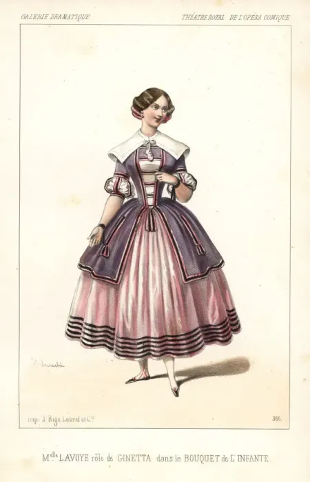 Framed Print : Anne-Benoite-Louise Lavoye in Le Bouquet de l Infante, 1846 Framed Print : Anne-Benoite-Louise Lavoye in Le Bouquet de l Infante, 1846