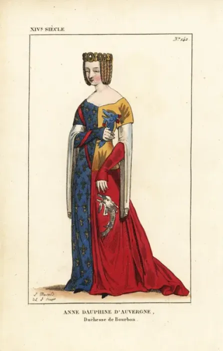 Framed Print : Anne, Dauphine of Auvergne, 1358-1416 Framed Print : Anne, Dauphine of Auvergne, 1358-1416