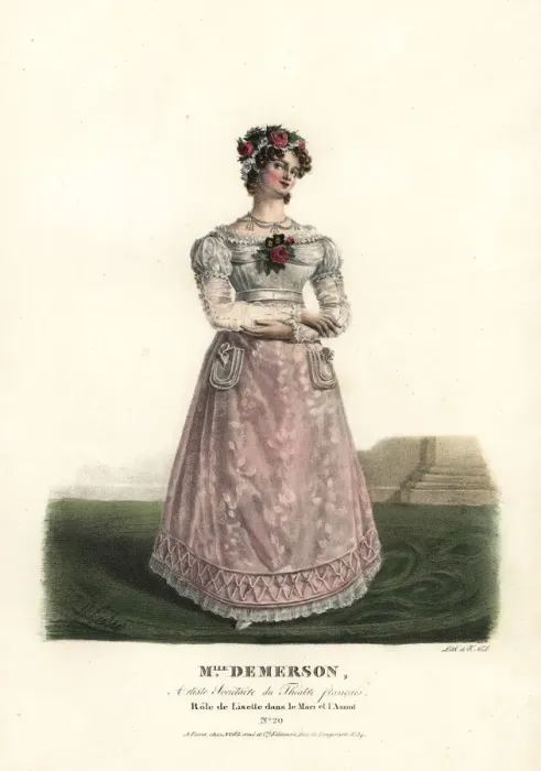 Framed Print : Anne Demerson as Liselle in Le Mari et l Amant, 1821 Framed Print : Anne Demerson as Liselle in Le Mari et l Amant, 1821