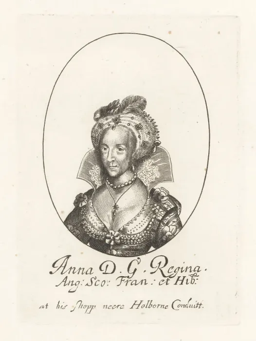 Framed Print : Anne of Denmark, queen of Scotland and England Framed Print : Anne of Denmark, queen of Scotland and England