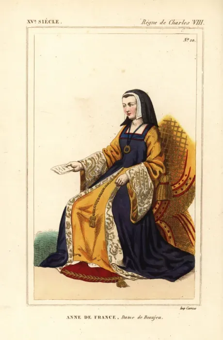 Framed Print : Anne de France, Dame de Beaujeu, wife of Peter Framed Print : Anne de France, Dame de Beaujeu, wife of Peter