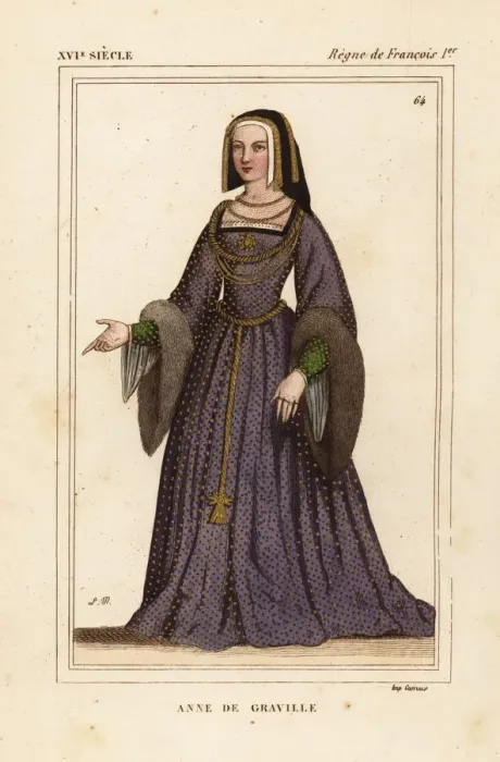 Framed Print : Anne de Graville, French poet and translator, 16th century Framed Print : Anne de Graville, French poet and translator, 16th century