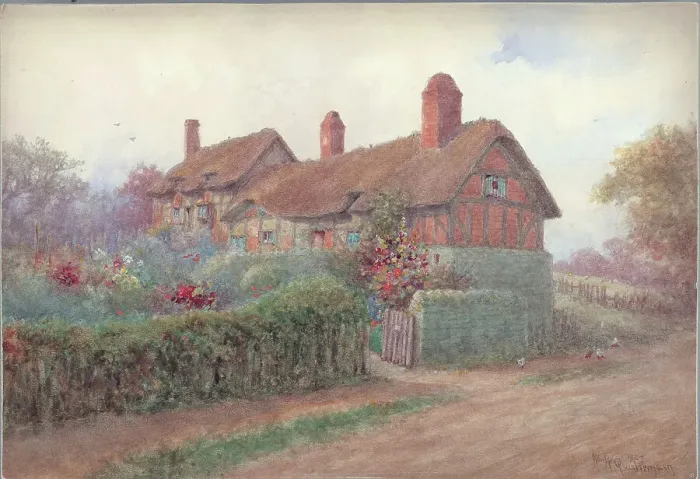 Framed Print : Anne Hathaway's Cottage Shottery Stratford upon Framed Print : Anne Hathaway's Cottage Shottery Stratford upon