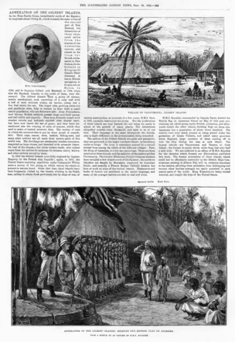 Framed Print : Annexation of the Gilbert Islands Framed Print : Annexation of the Gilbert Islands