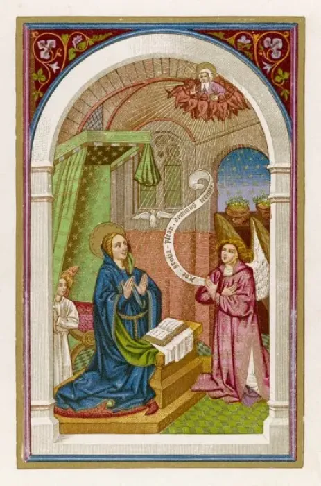 Framed Print : Annunciation to Mary Framed Print : Annunciation to Mary