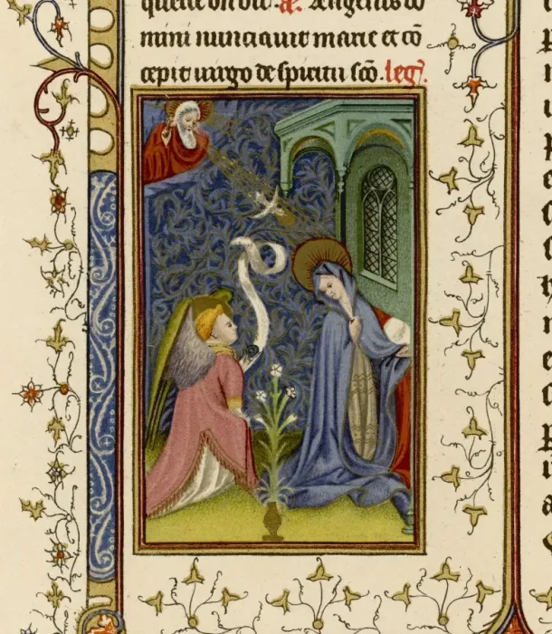 Framed Print : Annunciation, from Ms Framed Print : Annunciation, from Ms