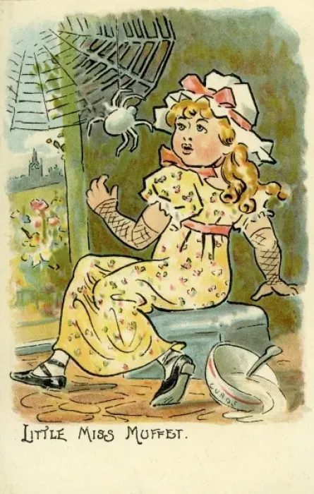Framed Print : Anon 4. Little Miss Muffett Framed Print : Anon 4. Little Miss Muffett