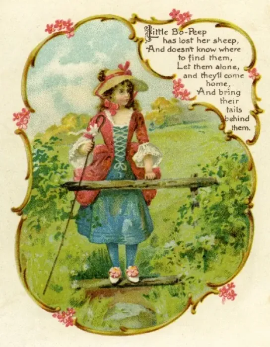 Framed Print : Anon 5. Little Bo-Peep Framed Print : Anon 5. Little Bo-Peep