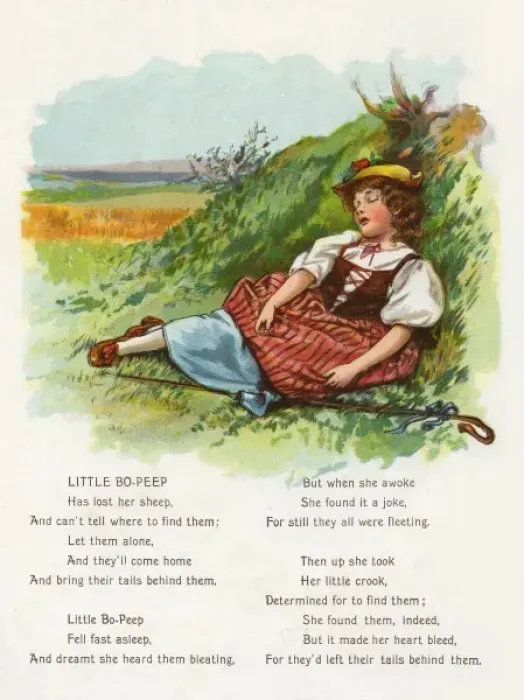Framed Print : Anon Mcloughlin. Little Bo-Peep 1 Framed Print : Anon Mcloughlin. Little Bo-Peep 1
