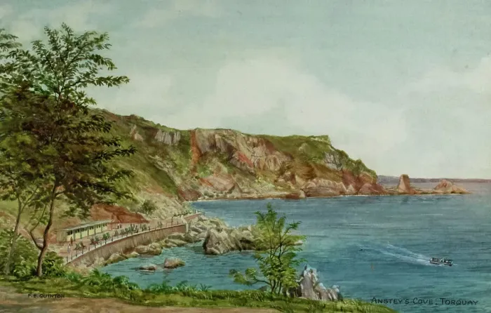 Framed Print : Anstey's Cove, Torquay, Devon Framed Print : Anstey's Cove, Torquay, Devon