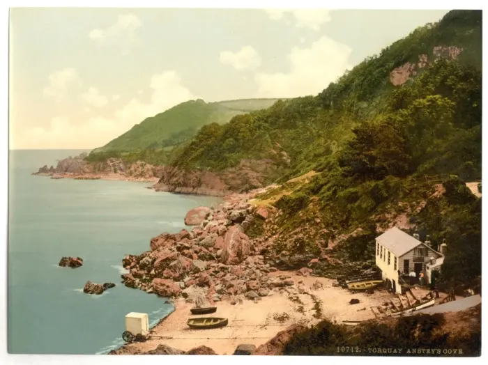 Framed Print : Ansteys Cove, Torquay, England Framed Print : Ansteys Cove, Torquay, England