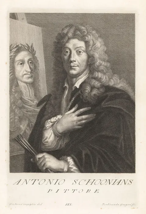 Framed Print : Anthoni Schoonjans, Flemish portrait painter, 1655-1726 Framed Print : Anthoni Schoonjans, Flemish portrait painter, 1655-1726