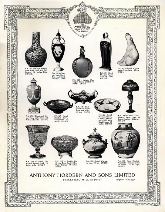 Framed Print : Anthony Hordern and Sons Advertisement Framed Print : Anthony Hordern and Sons Advertisement