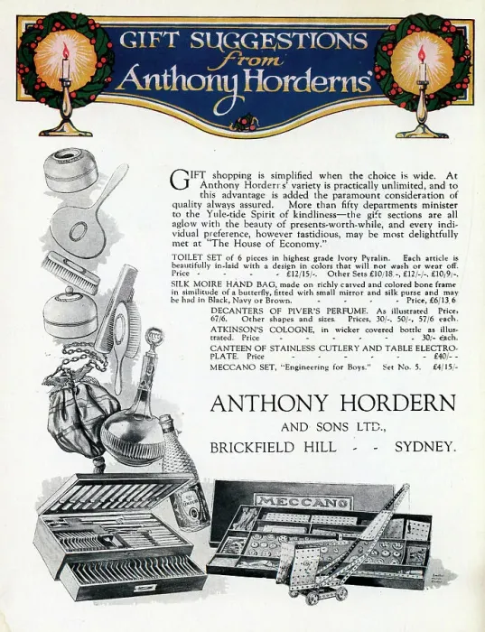 Framed Print : Anthony Hordern & Sons Advertisement Framed Print : Anthony Hordern & Sons Advertisement