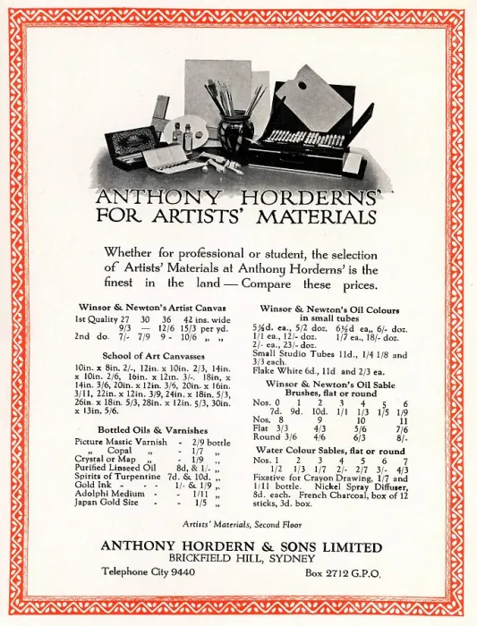 Framed Print : Anthony Hordern & Sons Advertisement Framed Print : Anthony Hordern & Sons Advertisement